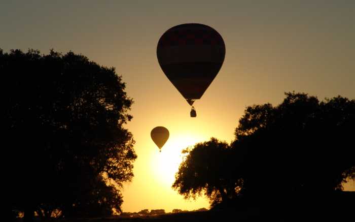 Hot Air Balloon Flight Romance