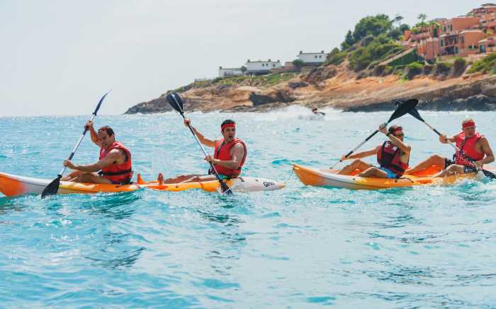 Wettrennen Kayak