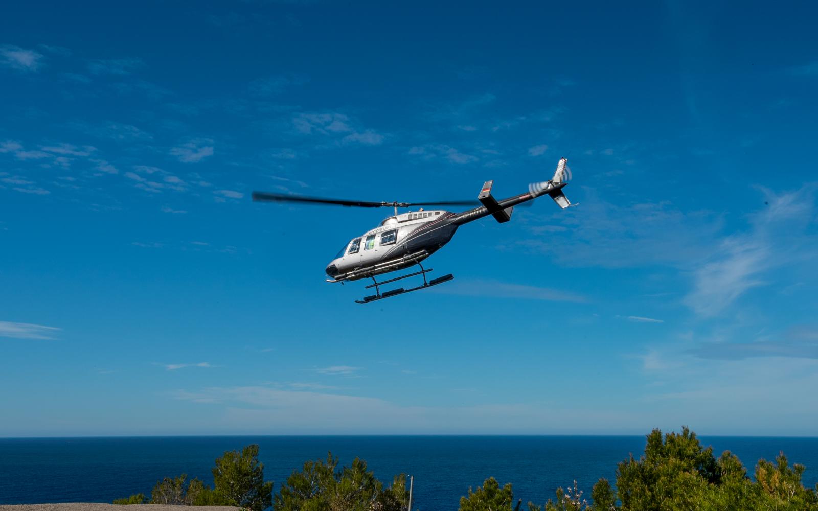 Helikopterflug Ausblicke